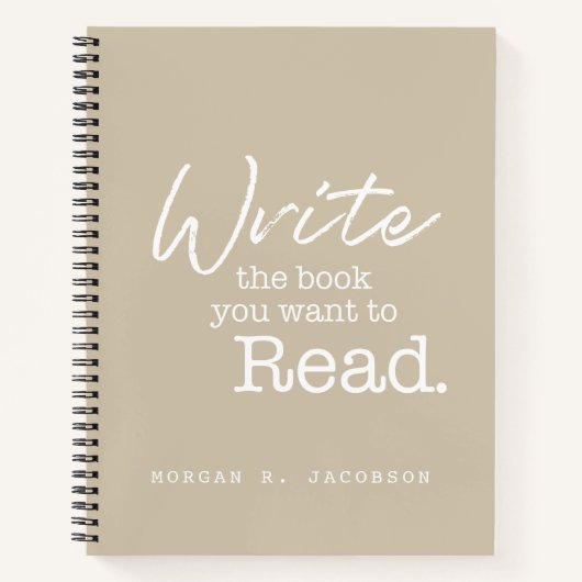 Schrijf het boek dat u wilt lezen Neutraal custom (Voorkant)