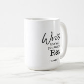 Schrijf het Boek u Gepersonaliseerd Mug wilt lezen Koffiemok (Voorkant rechts)