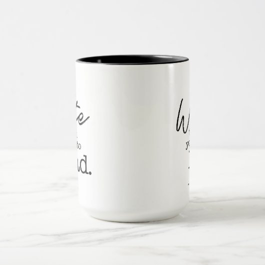 Schrijf het Boek u Gepersonaliseerd wilt lezen Mok (Midden)