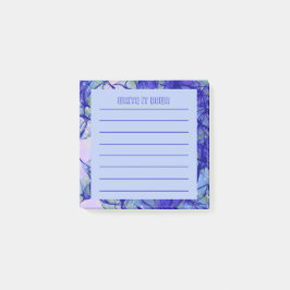 Schrijf het neer | Blauw Abstract kunstlicht Post-it® Notes