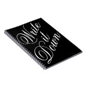 Schrijf het neer Typografie Notitieboek (Rechterzijde)