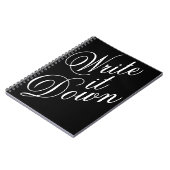 Schrijf het neer Typografie Notitieboek (Linkerzijde)