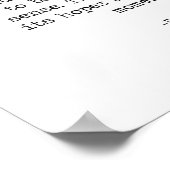 Schrijf het op je hart Quote Ralph Waldo Emerson Poster (Hoek)