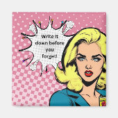 Schrijf het op Pop Art Magnet (Voorkant)