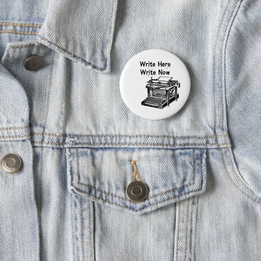 Schrijf hier nu ronde button 5,7 cm (In situ)