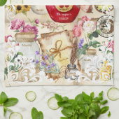 Schrijf iedereen op de antiek illustraties theedoek (Gevouwen)