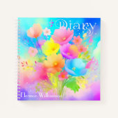 Schrijf in bloei: aanpasbaar vierkant dagboek notitieboek (Voorkant)