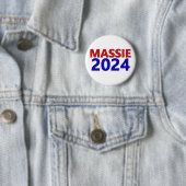 Schrijf in Rep.Thomas Massie voor President 2024 Ronde Button 5,7 Cm (In situ)
