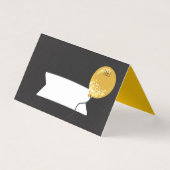 Schrijf in stijl 50e Jubileum plaats kaarten (Voorkant)