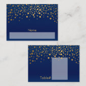 Schrijf in tabel en naam Plaats kaart Plaatskaartje (Voorkant / Achterkant)