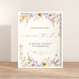 Schrijf je adres Baby shower Adres de envelop Poster