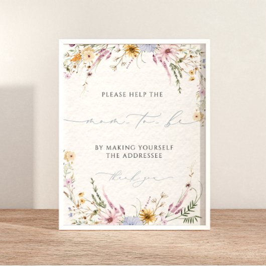 Schrijf je adres Baby shower Adres de envelop Poster