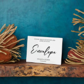 Schrijf je adres op Envelop Wedding Sign Fotoplaat (Zijkant)