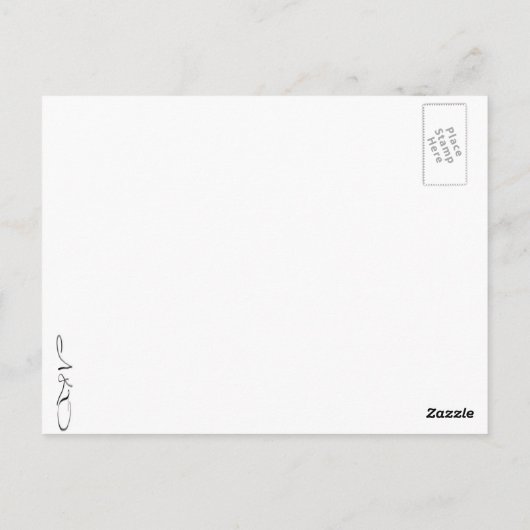 Schrijf je binnen uit! Motivatie schrijver motto Briefkaart (Achterkant)