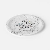 Schrijf je binnen uit! Motivatie schrijver motto Papieren Bordje (Gekanteld)