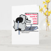 Schrijf je eigen Bericht WENSKAART Kaart (Gele Bloem)