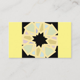 Schrijf je eigen boodschap patterned design visitekaartje