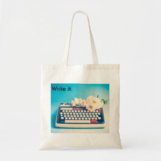 Schrijf je eigen levensverhaal. tote bag