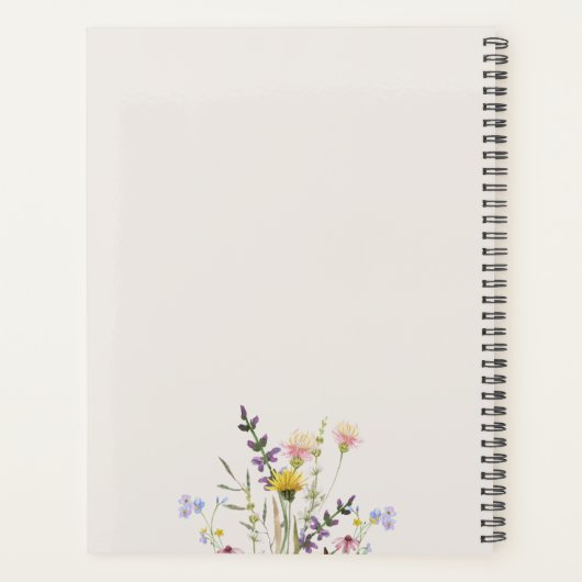 Schrijf je eigen verhaal, Beige Weekly Diary Planner (Achterkant)