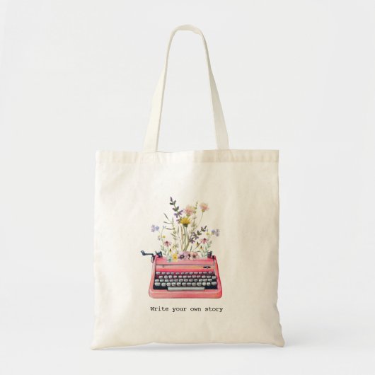 Schrijf je eigen verhaal, schrijvers tote bag (Voorkant)