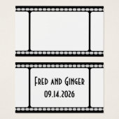 Schrijf je favoriete film! Wedding Guest Idee Visitekaartje (Voorkant /achterkant)