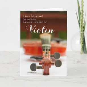 Schrijf je in bij Mijn Violin Quote-kaart Kaart