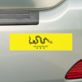 Schrijf je in of krijg gestapeld bumpersticker (Op auto)