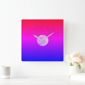 "Schrijf je naam in de sterren" Acryl klok (Huis)
