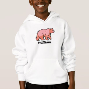 Schrijf je naam op deze roze Bear Pop Art