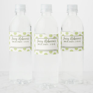 Schrijf je naam op groene waterfleslabels waterfles etiket