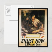 Schrijf je nu in voor de Tweede Wereldoorlog Briefkaart (Voorkant / Achterkant)