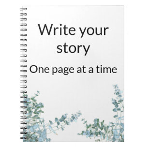 Schrijf je verhaal - Motivatie foto Notitieboek