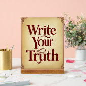 Schrijf je waarheid acryl bord (Huwelijk)