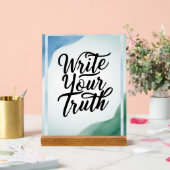 Schrijf je waarheid acryl bord (Huwelijk)