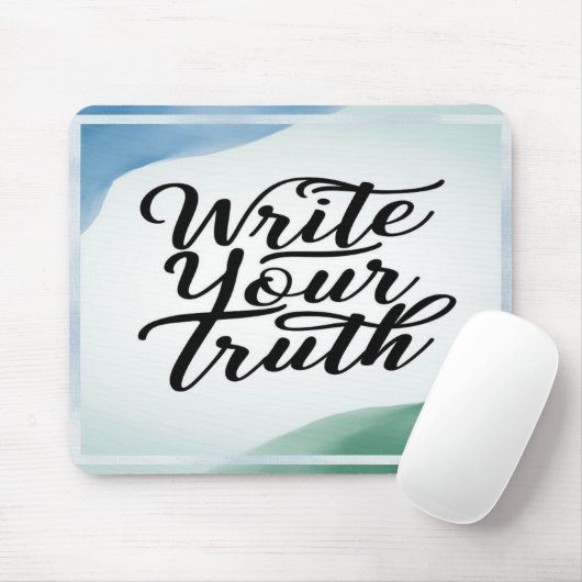 Schrijf je waarheid muismat (Met muis)