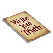 Schrijf je waarheid notitieboek (Rechterzijde)