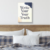 Schrijf je waarheid optie 2 canvas afdruk (Insitu (Slaapkamer))