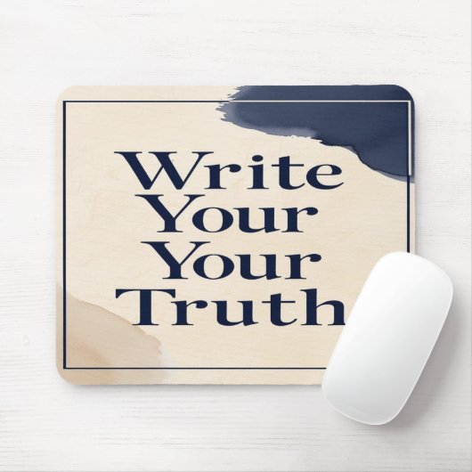 Schrijf je waarheid optie 2 muismat (Met muis)