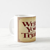 Schrijf je Waarheid optie 3 Koffiemok (Voorkant links)