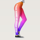 Schrijf Jouw naam, Vervagen van de Kleur  Leggings (Rechts)