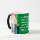 Schrijf jouw tekst Modern glanzend notenkraker gro Magische Mok (Voorkant links)