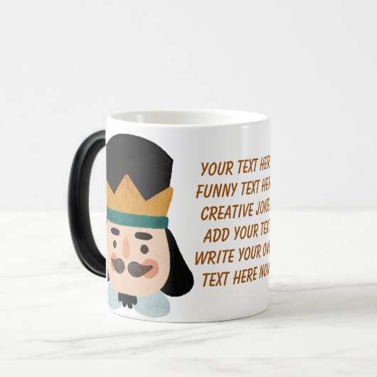 Schrijf jouw tekst  waterverf cartoon Prince Magische Mok (Voorkant links)