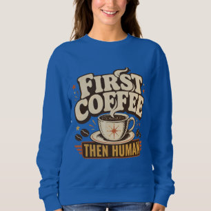 Schrijf Koffie Herhaal Auteur Schrijver Trui