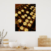 Schrijf me - Letter-toetsen Poster (Keuken)