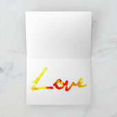 Schrijf me wat liefde! feestdagen kaart (Binnen)