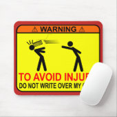 Schrijf mijn code niet over muismat (Met muis)