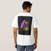 ;Schrijf mijn eigen verhaal T-shirt (Achterkant volledig)