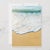 Schrijf naam op strandzandgenerator aankondiging (Voorkant)