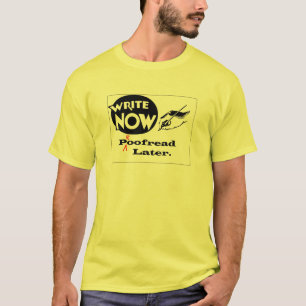 Schrijf nu - review later! t-shirt