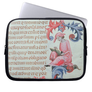 Schrijf of chronicler, mogelijk een zelfportret va laptop sleeve